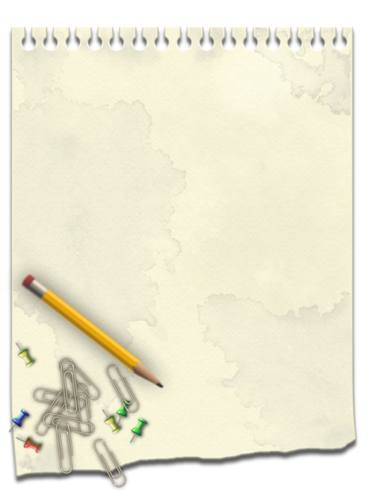 Note Paper and Pencil