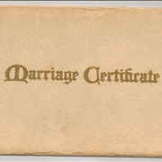 Old Paper Envelope for a Marriage