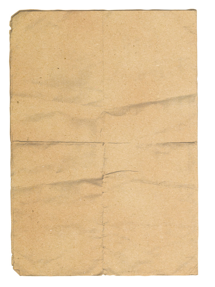 Rough Paper on White Background